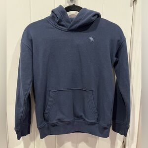 Abercrombie Kids Navy Blue Hoodie Sweatshirt Size Boys 9/10